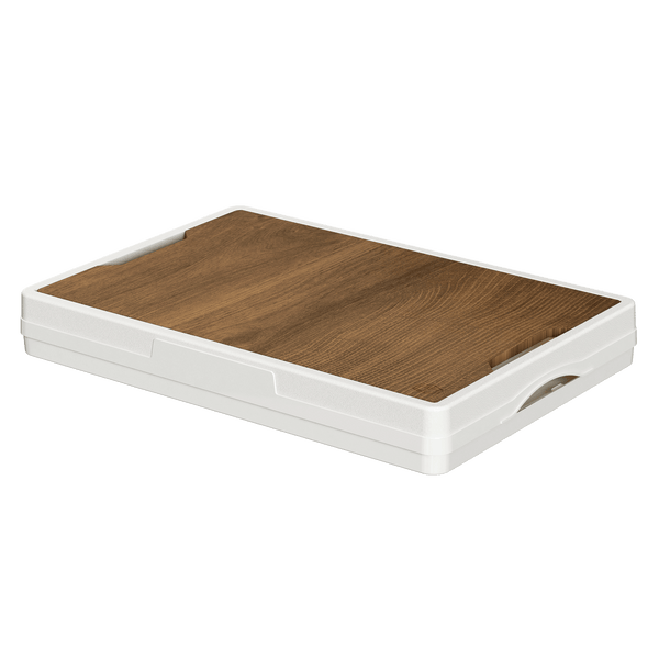 Folding Storage Box Wooden Cover 55L